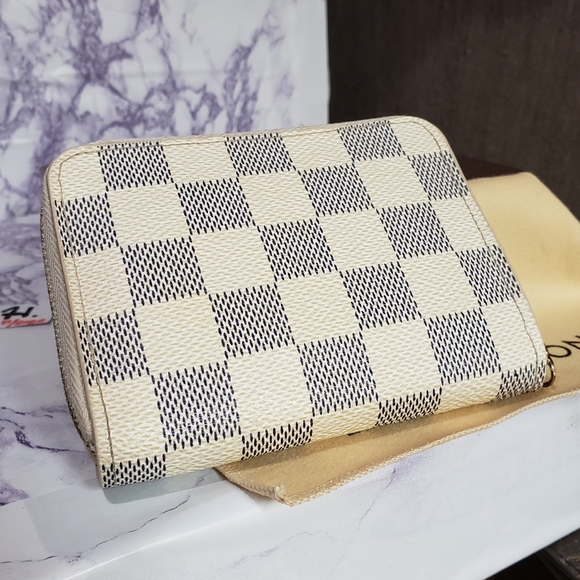 5️⃣0️⃣0️⃣Auth LV Zippy coin purse Damier Azur - Picture 5 of 13